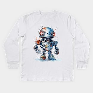 Robot1H Kids Long Sleeve T-Shirt